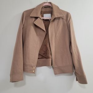 Votre nom wool cashmere tan jacket 2